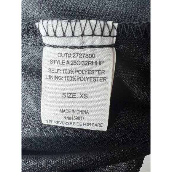 Altard State Floral Puff Long-Sleeve Mini Dress XS Black & Red - Picture 6 of 14